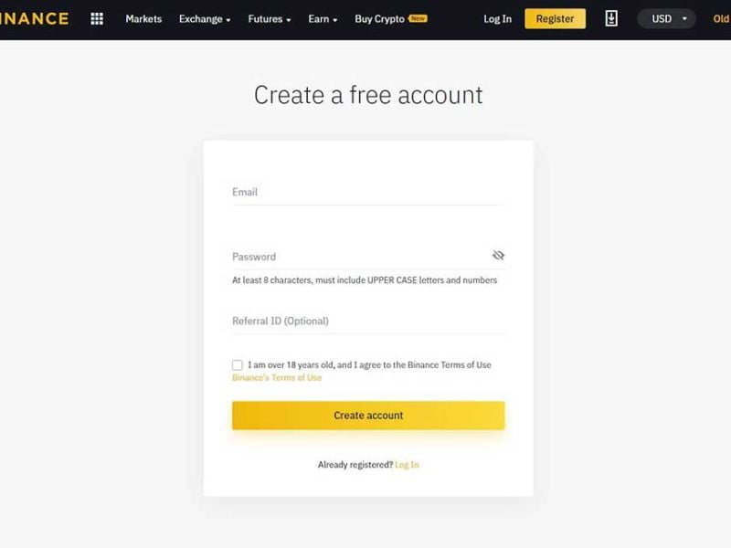 crear una cuenta en binance comprar BNB con Paypal